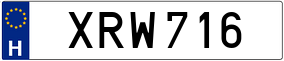 Trailer License Plate